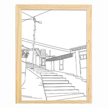 Dollcini Home LED Illuminated Wall Art – USB, Wooden Frame Decor