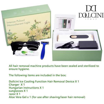 Dollcini IPL Epilator cu Laser – Tehnologie Gheață Rece, Pentru Întregul Corp