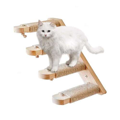 Dollcini Home Wall Cat Ladder – Safe Wooden Cat Furniture