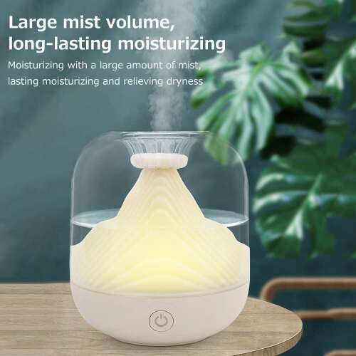 Dollcini Home Humidifier – Warm Light Aromatherapy Essential Oil Diffuser Decor