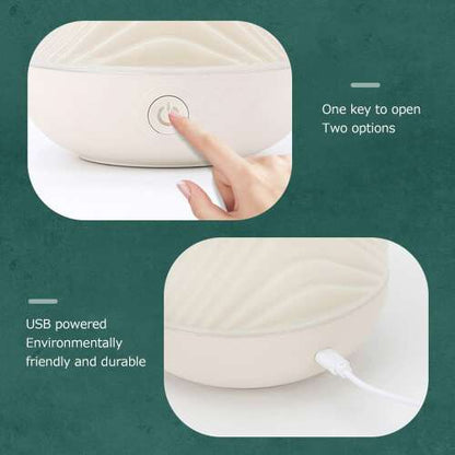 Dollcini Home Humidifier – Warm Light Aromatherapy Essential Oil Diffuser Decor