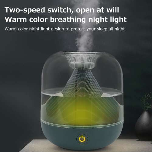 Dollcini Home Humidifier – Warm Light Aromatherapy Essential Oil Diffuser Decor