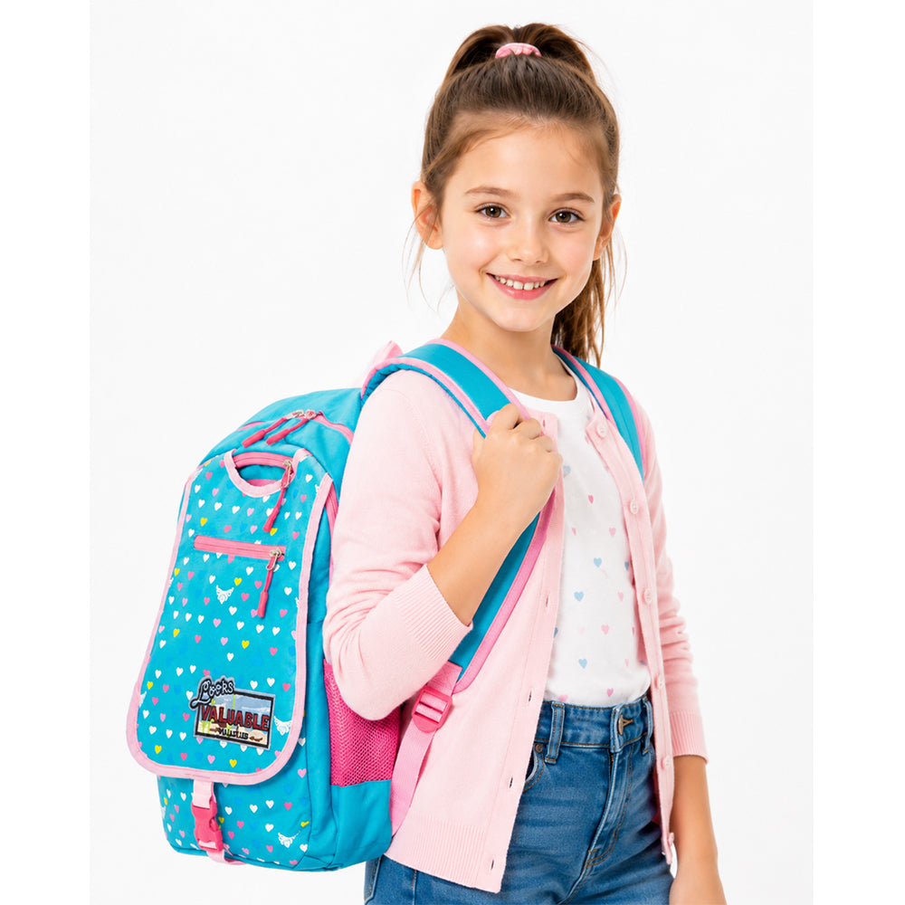 Dollcini Waterproof School Bag for Girls – Ergonomic, Spacious School Bag