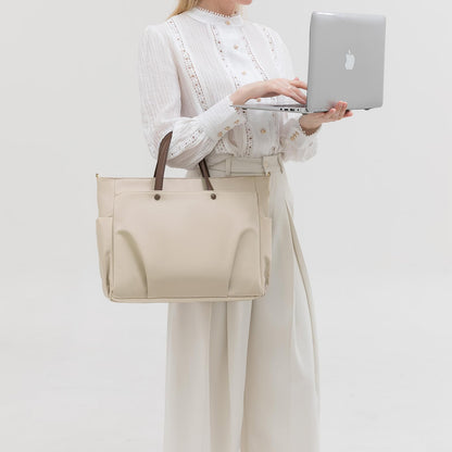 Dollcini geantă pentru laptop de damă rezistentă la apă, cu compartiment de 16 inch – geantă de umăr din nailon, cu capacitate mare