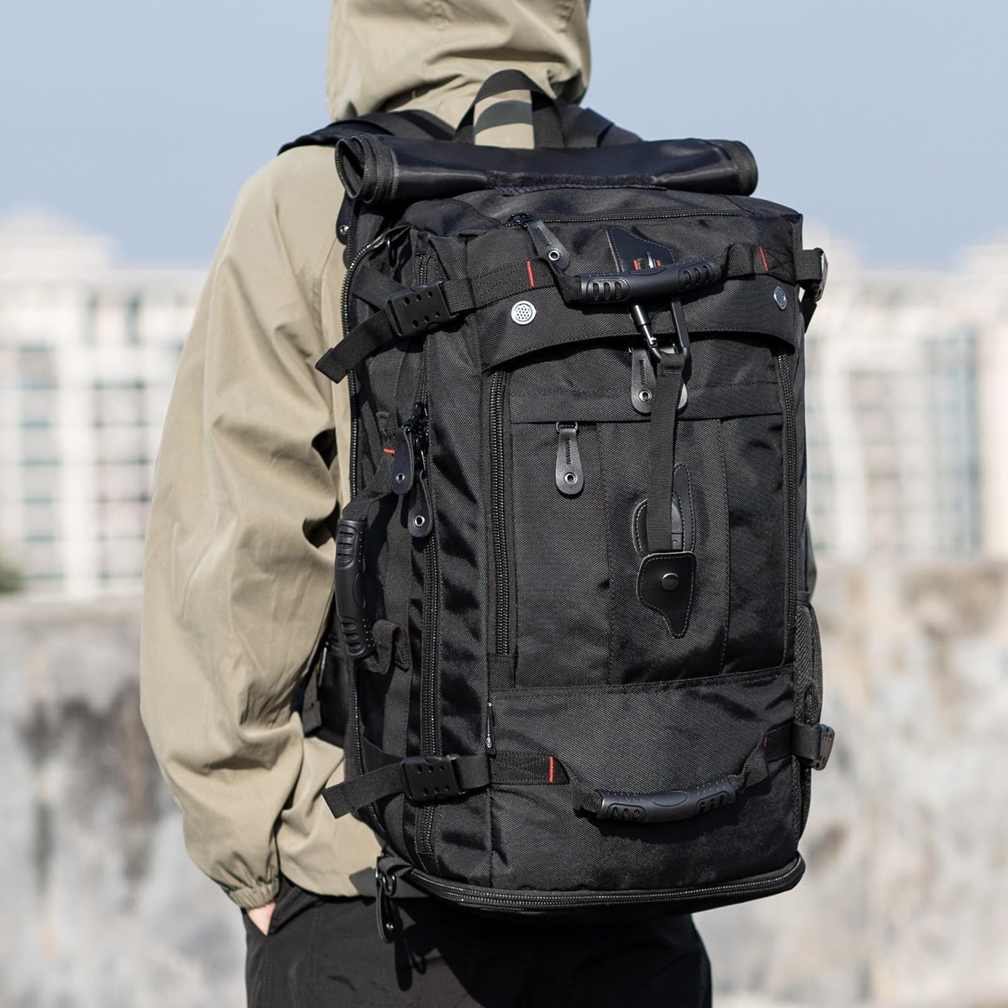 Dollcini Rucsac de Călătorie pentru Bărbați – Capacitate Mare, Rezistent la Apă, cu Port USB