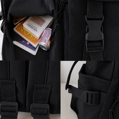 Dollcini Elegant Geantă Unisex pentru Școală – Rucsac Negru la Modă