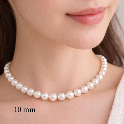 Dollcini Colier Clasic de Perle – Colier cu Perle (4 / 8 / 10 mm)