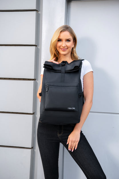 Rucsac de laptop unisex impermeabil Dollcini – din material Oxford, cu mai multe compartimente, ușor și rezistent