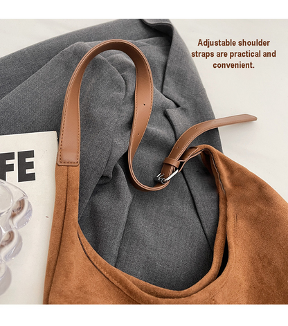 Dollcini, Geantă de umăr mare pentru femei, stil street fashion, cu portfard – piele ecologică, închidere magnetică, pentru uz zilnic
