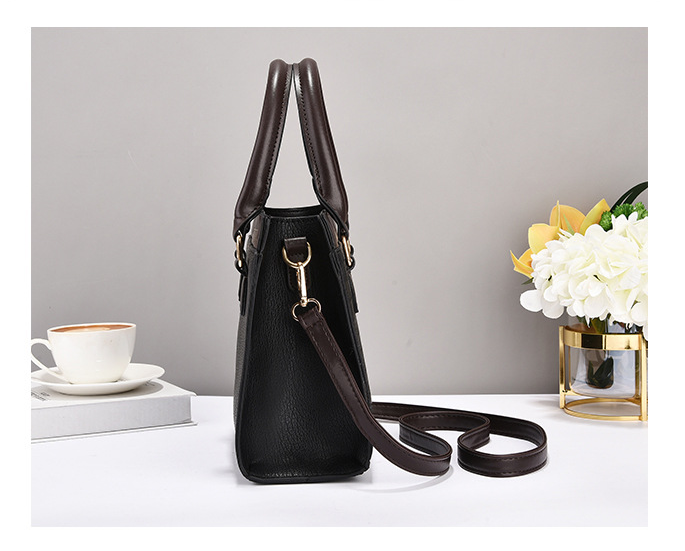 Dollcini Women's Large Tote Handbag and Wallet Set – Elegant, Zippered, with Shoulder Strap