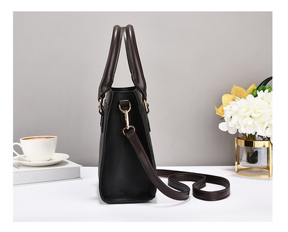 Dollcini Women's Large Tote Handbag and Wallet Set – Elegant, Zippered, with Shoulder Strap