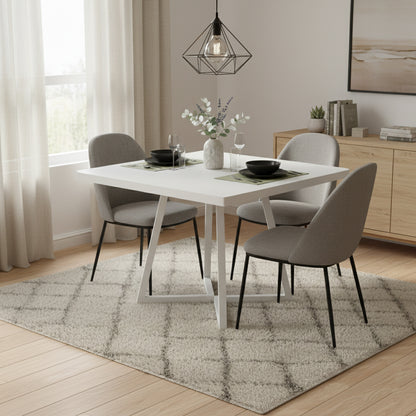Dollcini Home Modern Dining Table, 80x80 cm – For Small Spaces, Available in Multiple Colors