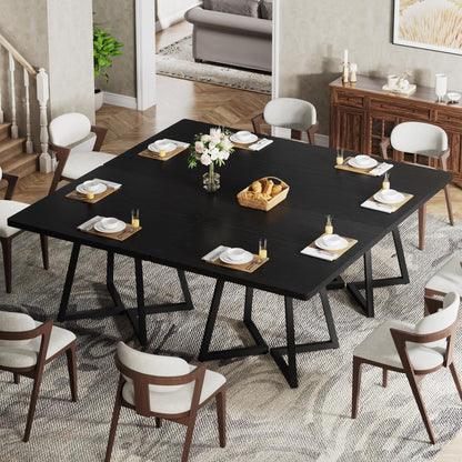 Dollcini Home Modern Dining Table, 80x80 cm – For Small Spaces, Available in Multiple Colors