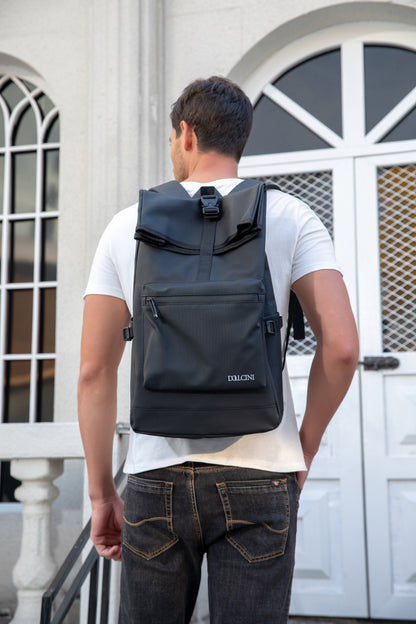 Rucsac de laptop unisex impermeabil Dollcini – din material Oxford, cu mai multe compartimente, ușor și rezistent