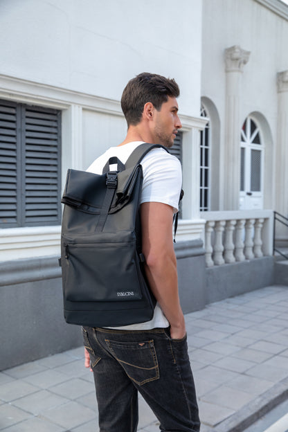 Rucsac de laptop unisex impermeabil Dollcini – din material Oxford, cu mai multe compartimente, ușor și rezistent