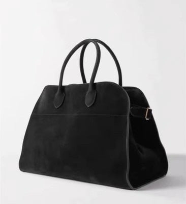 Dollcini Suede-Effect PU Women's Handbag – Large Shopper Bag, Available in Multiple Colors