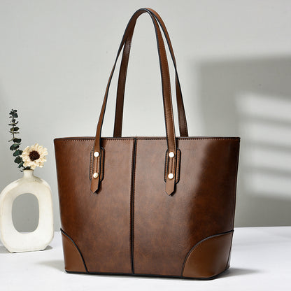 Dollcini, Női Nagy Méretű Tote Kézitáska – Urban Simplicity Stílus, Cipzáras, Mindennapi Használatra