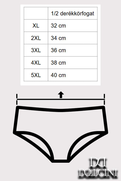 Dollcini, ženske spodnje hlačke z visokim pasom, 95% bombaž + spandex – večbarvne, paket 6 kosov, 68822