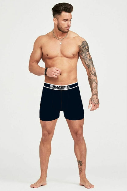 Dollcini Breathable Cotton Men's Boxer Briefs - 95% Cotton, Set of 3