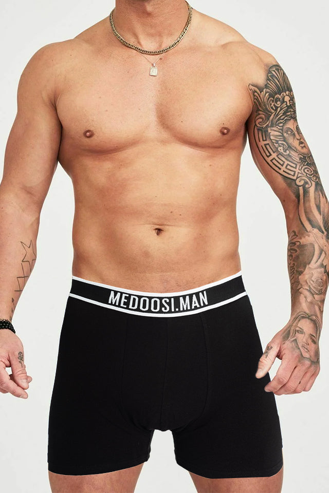 Dollcini Breathable Cotton Men's Boxer Briefs - 95% Cotton, Set of 3