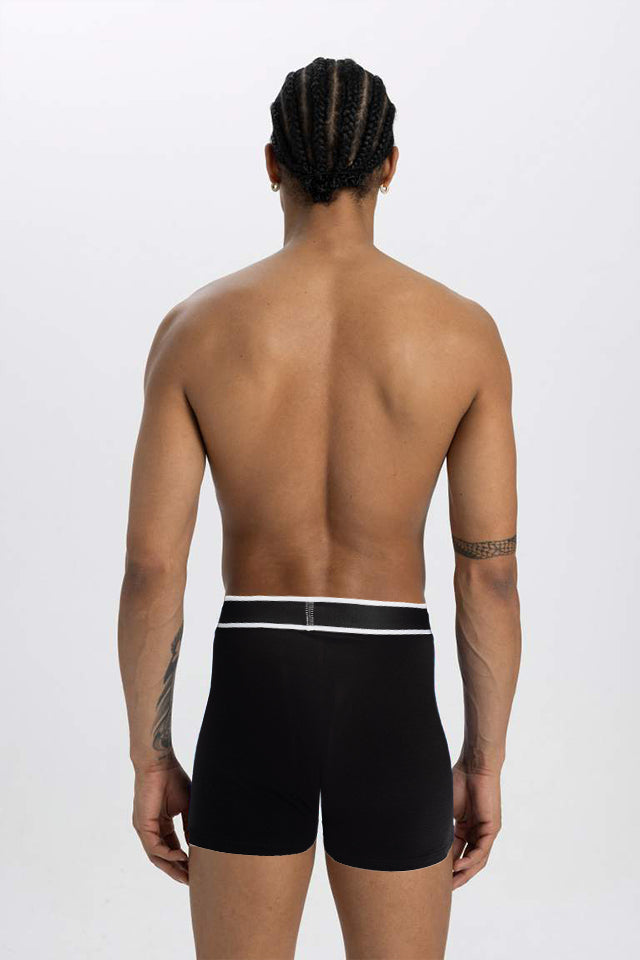 Dollcini Breathable Cotton Men's Boxer Briefs - 95% Cotton, Set of 3