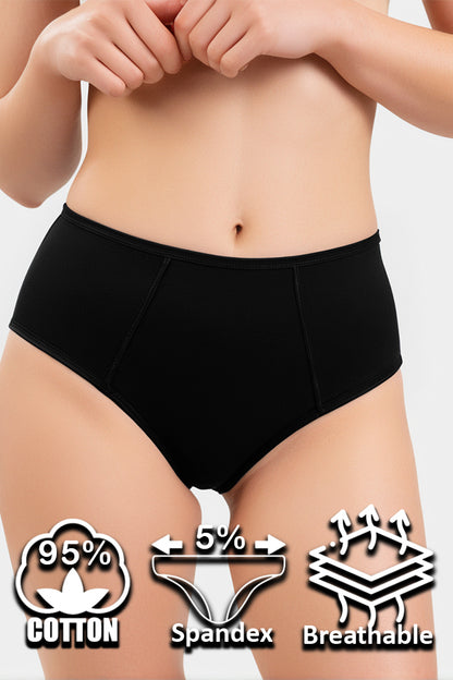 Dollcini, chiloți damă cu talie înaltă, 95% bumbac + spandex - multicolor, pachet de 6 bucăți, 8922