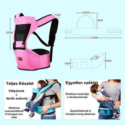 Dollcini Port-bebe ergonomic – Multipozitional, până la 15 kg