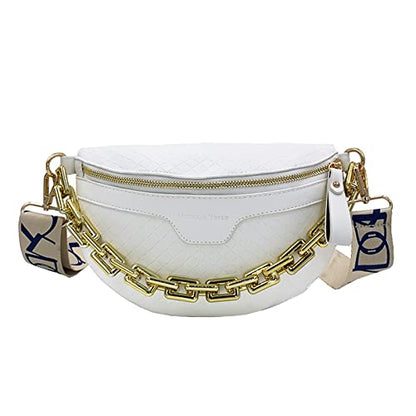 Dollcini Elegant Women's Shoulder Bag – Faux Leather, Chain Crossbody