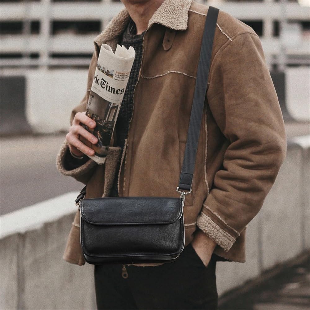 Dollcini Men's Messenger Bag – Anti-Theft, Elegant Shoulder Bag