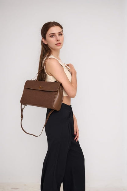 Dollcini Vintage Women's Shoulder Bag – Premium Faux Leather Bag