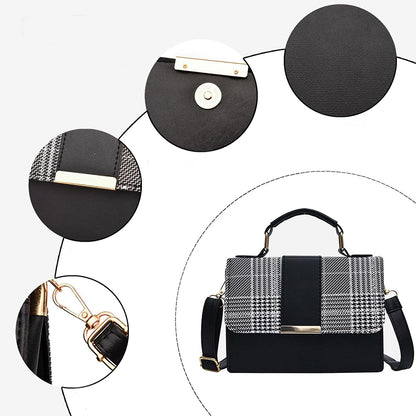 Dollcini Geantă Elegantă de Damă – Geantă Compactă de Curier din Piele Ecologică