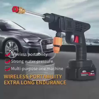 Dollcini Cordless High-Pressure Washer Set – 40 Bar, 400W, Black