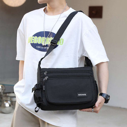 Dollcini, geantă sling pentru bărbați, antifurt și impermeabilă, rucsac cu un singur umăr, crossbody, ușor, pentru ciclism, călătorii și drumeții