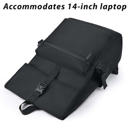 Rucsac de laptop unisex impermeabil Dollcini – din material Oxford, cu mai multe compartimente, ușor și rezistent