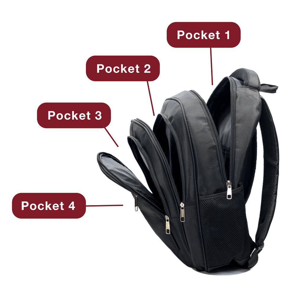 Dollcini MetroTech Unisex Laptop Backpack – Travel Backpack for 17" Laptop, 7 Variants