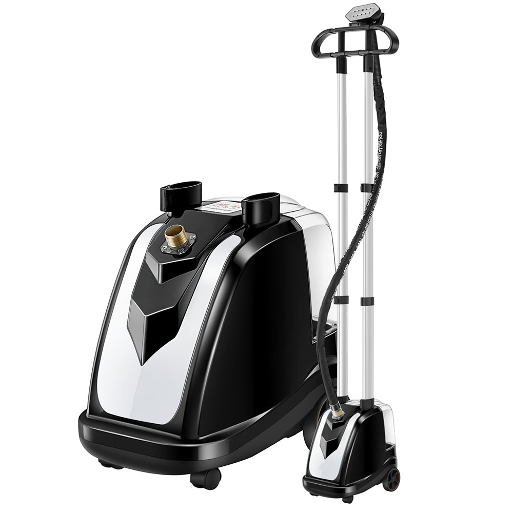 Dollcini Full Copper Garment Steamer 2200W – 35 L Tank, 10-Hole Steam Head, Black