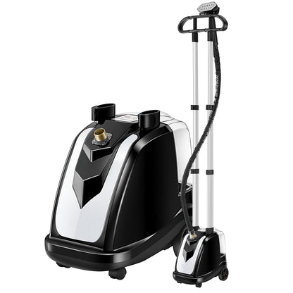 Dollcini Full Copper Garment Steamer 2200W – 35 L Tank, 10-Hole Steam Head, Black