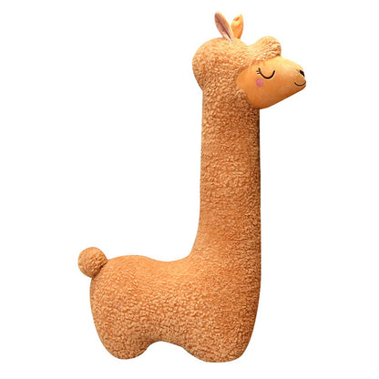 Dollcini Jucărie de pluș Alpaca moale – Animal de pluș de îmbrățișat, 109 cm