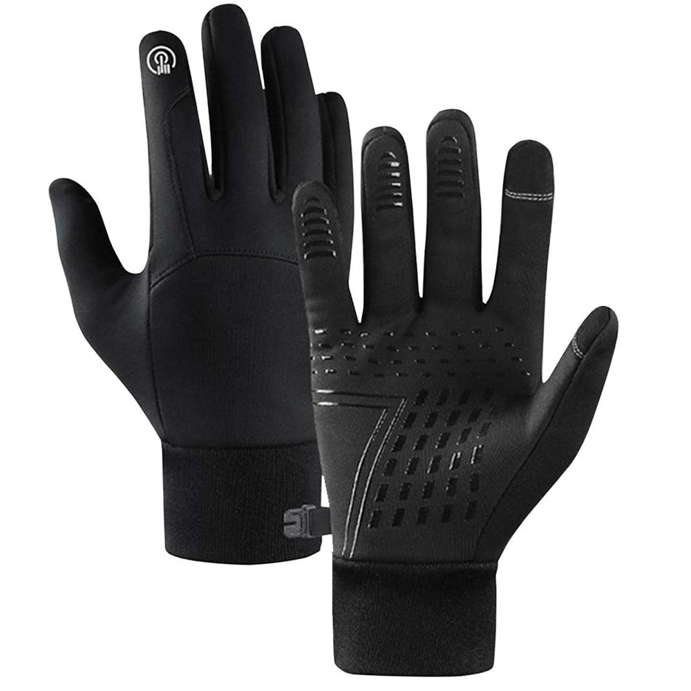 Dollcini Mănuși Sport Unisex Rezistente la Vânt – Cu Ecran Tactil, Negru