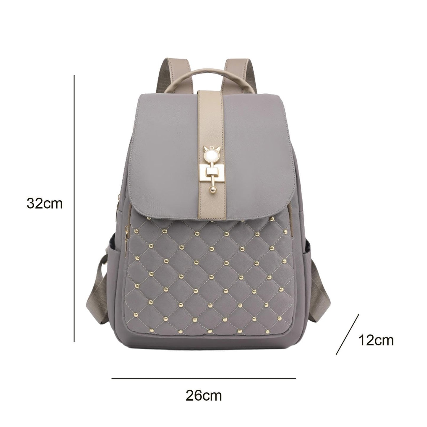 Dollcini Mini rucsac de damă cu model marmorat – rezistent la apă, ușor, pentru oraș