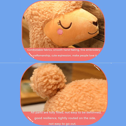 Dollcini Jucărie de pluș Alpaca moale – Animal de pluș de îmbrățișat, 109 cm