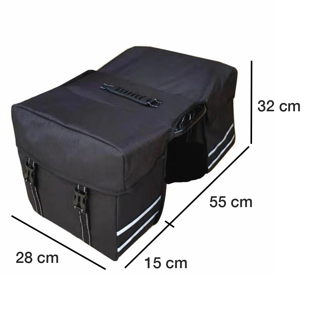 Dollcini Double Bicycle Bag – Waterproof, 25L, Reflective