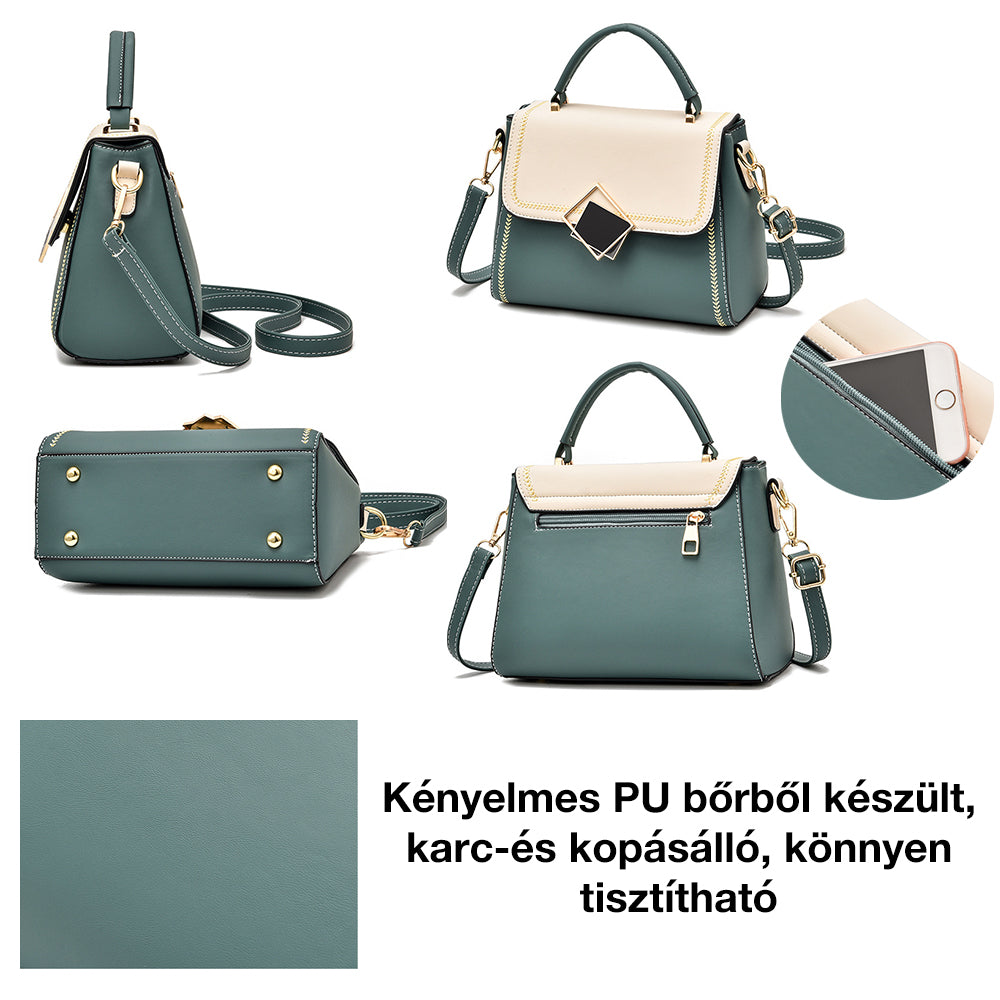 Dollcini Elegantna ženska torbica – kompaktna umetno usnje, nastavljiva naramnica