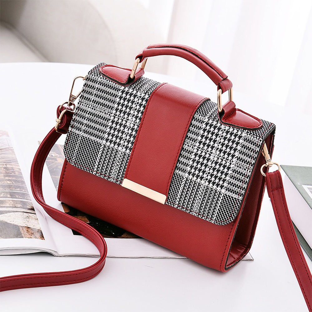Dollcini Geantă Elegantă de Damă – Geantă Compactă de Curier din Piele Ecologică