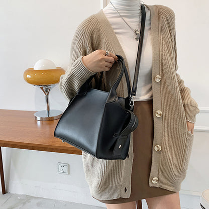 Dollcini Ženska poslovna torba – elegantna, vodoodporen umetni usnje, črna