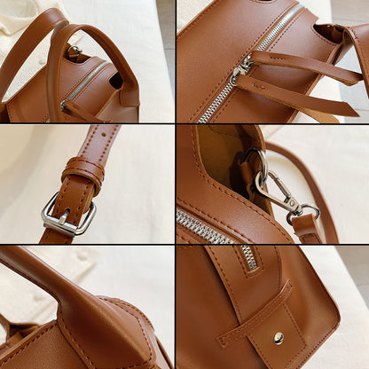 Dollcini Ženska poslovna torba – elegantna, vodoodporen umetni usnje, črna