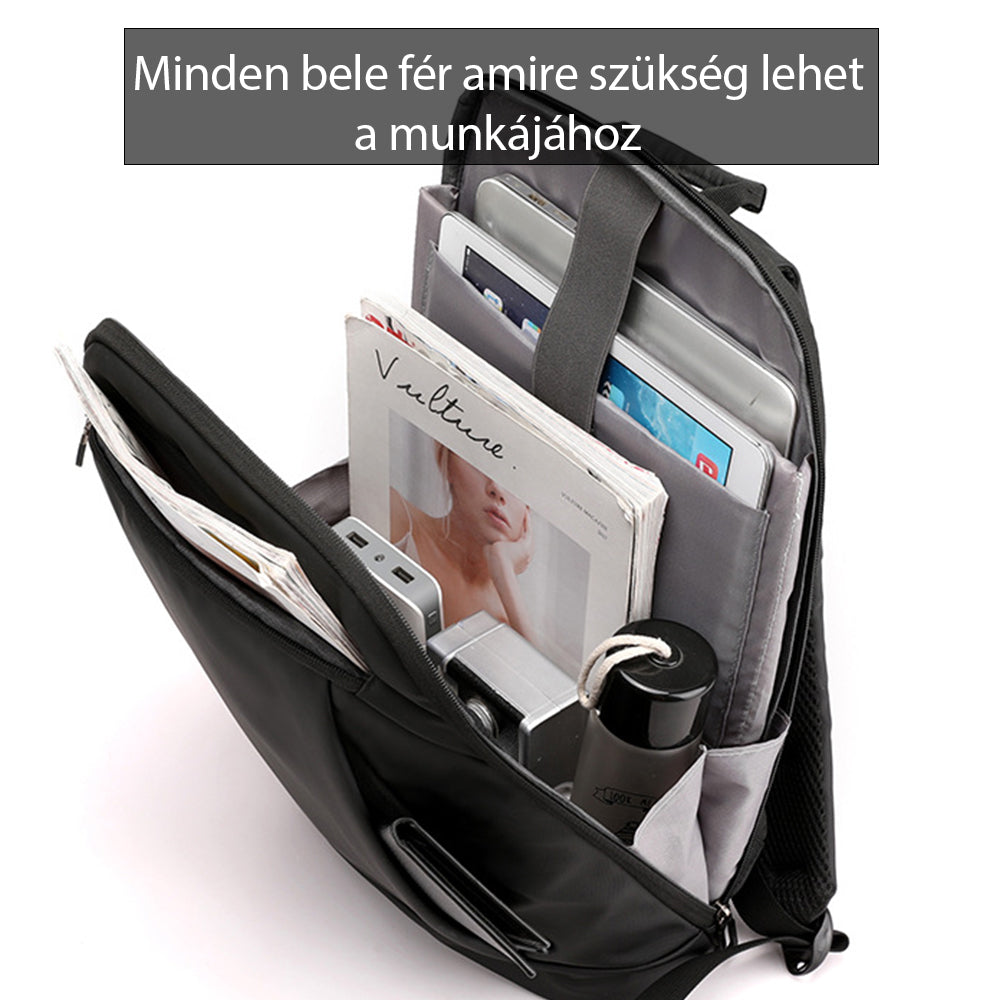 Dollcini Rucsac Laptop Unisex pentru Laptop de 15.6” – Rezistent la Apă, Practic, Negru