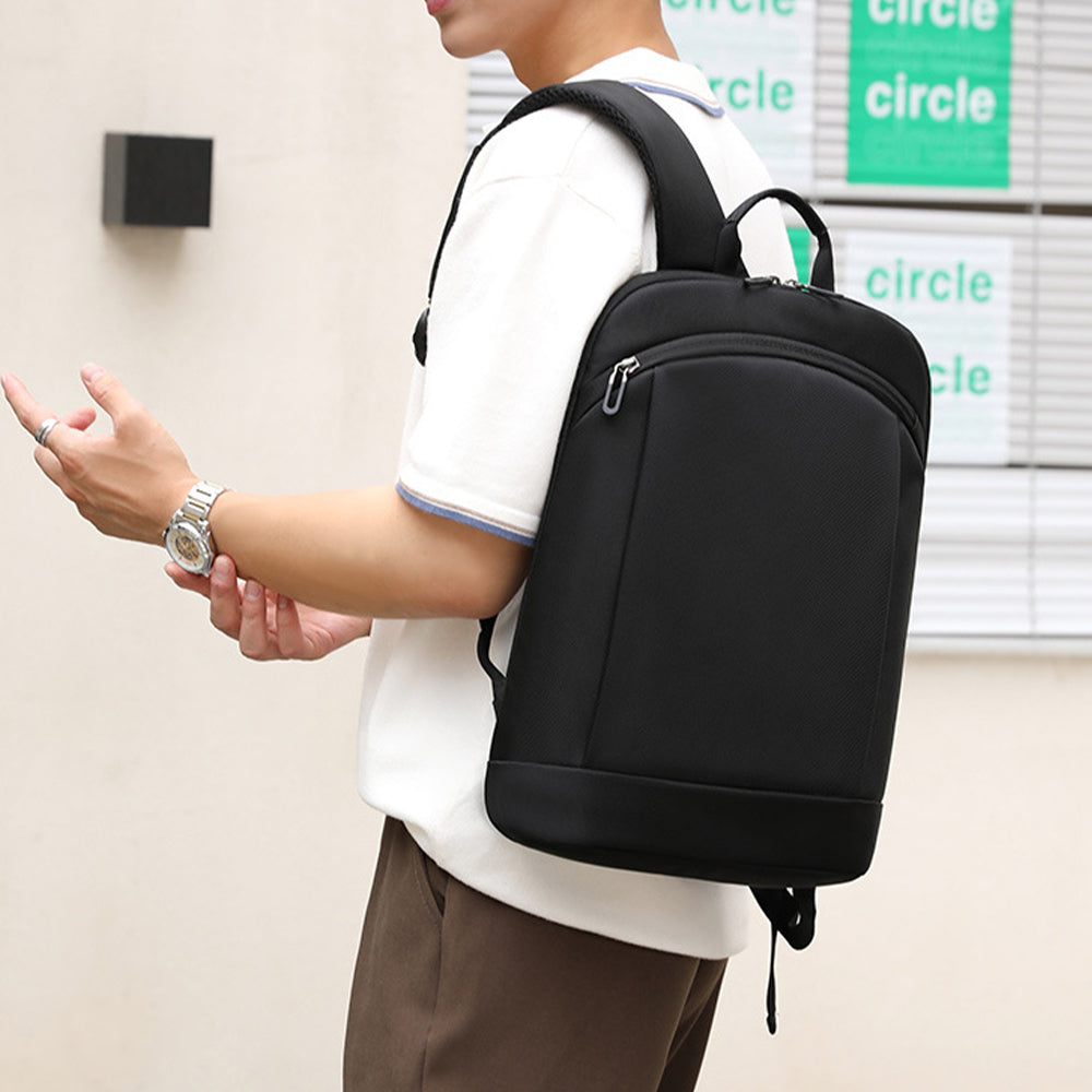 Dollcini Rucsac Laptop Unisex pentru Laptop de 15.6” – Rezistent la Apă, Practic, Negru