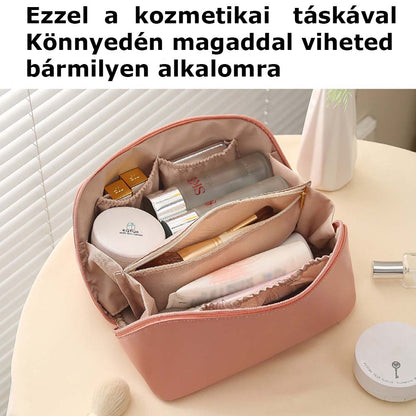 Dollcini stilska kozmetična torbica – vodoodporen umetni usnje, velika zmogljivost